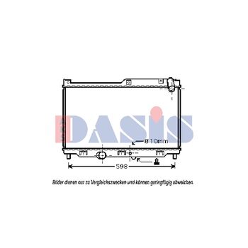 Kühler, Motorkühlung AKS DASIS 110048N für MAZDA RX 7 III (FD…