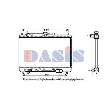 Kühler, Motorkühlung AKS DASIS 110690N für MAZDA 323 C IV (BG) 323 S IV (BG…