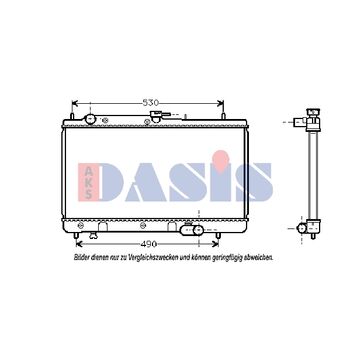 Kühler, Motorkühlung AKS DASIS 110970N für MAZDA 323 F IV (BG…