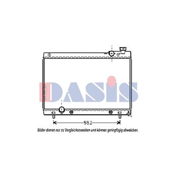 Kühler, Motorkühlung AKS DASIS 111320N für MAZDA 929 III (HC…