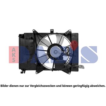 Fan, radiator -- AKS DASIS, Voltage [V]: 12, Weight [g]: 3500, New Part: ...