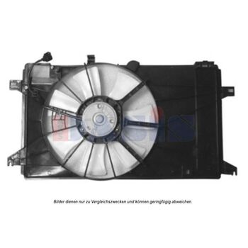 Fan, radiator -- AKS DASIS, MAZDA, 5 (CR19), Voltage [V]: 12...