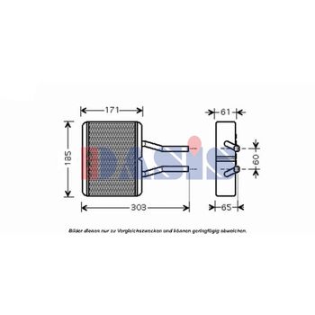 Heat Exchanger, interior heating -- AKS DASIS, MAZDA, DEMIO (DW), 121...