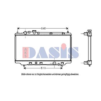 Radiator, engine cooling -- AKS DASIS, MAZDA, 323 F V (BA), S, C, P,...
