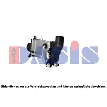 Ladeluftkühler AKS DASIS 127035N für MERCEDES-BENZ  SLK (R172) SLC (R172) GLC (…