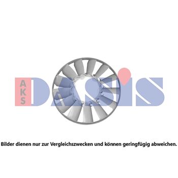 Fan Wheel, engine cooling -- AKS DASIS, Number of Fan Blades: 13...
