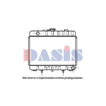 Kühler, Motorkühlung AKS DASIS 133890N für MERCEDES-BENZ T1 Bus (601) T1 Kasten…