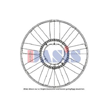 Fan Wheel, engine cooling -- AKS DASIS, MERCEDES-BENZ, VARIO Cab with...