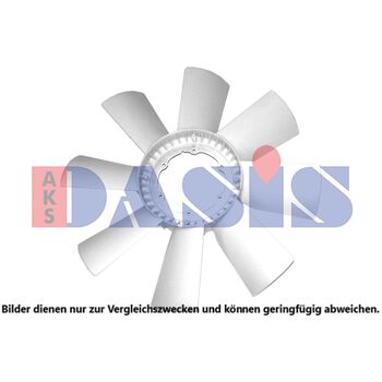 Fan Wheel, engine cooling -- AKS DASIS, Weight [kg]: 3,5...