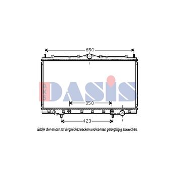 Kühler, Motorkühlung AKS DASIS 140058N für MITSUBISHI ECLIPSE II (D3_A…
