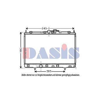 Kühler, Motorkühlung AKS DASIS 140059N für MITSUBISHI PAJERO PININ (H6_W, H7_W…
