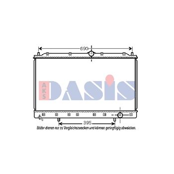 Kühler, Motorkühlung AKS DASIS 140063N für MITSUBISHI 3000 GT Coupe (Z1_A…