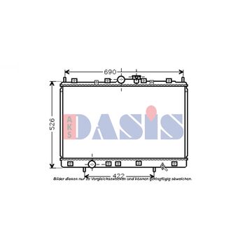 Kühler, Motorkühlung AKS DASIS 140075N für MITSUBISHI SPACE WAGON (N9_W, N8_W…