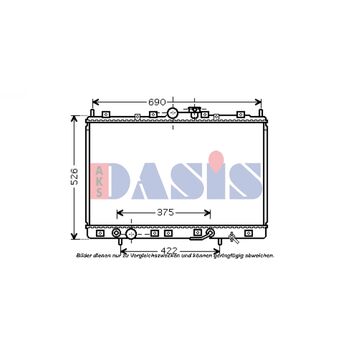 Kühler, Motorkühlung AKS DASIS 140076N für MITSUBISHI SPACE WAGON (N9_W, N8_W…