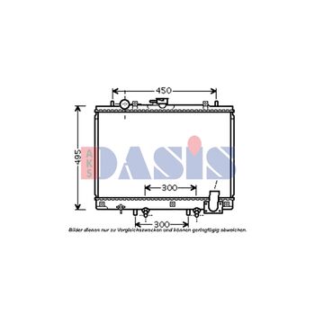 Kühler, Motorkühlung AKS DASIS 140089N für MITSUBISHI L 200 (K7_T, K6_T…