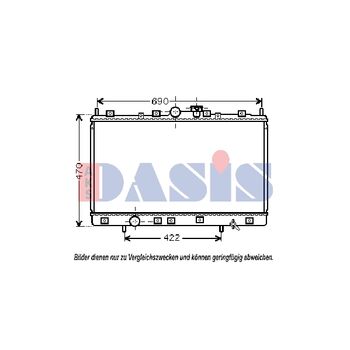 Kühler, Motorkühlung AKS DASIS 140094N für MITSUBISHI SPACE RUNNER (N6_W…