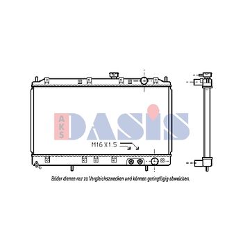 Radiator, engine cooling -- AKS DASIS, MITSUBISHI, GALANT V (E5_A,...