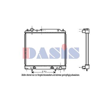 Kühler, Motorkühlung AKS DASIS 140640N für MITSUBISHI L 400 Bus (PD_W, PC_W, …