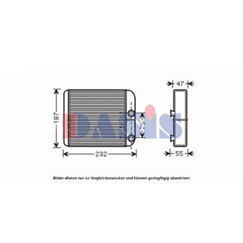 Heat Exchanger, interior heating -- AKS DASIS, MITSUBISHI, L 200 (K7_T,...