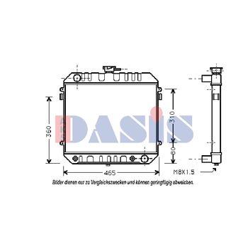 Kühler, Motorkühlung AKS DASIS 150090N für OPEL ASCONA B (81_, 86_, 87_, 88_) …