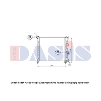Kühler, Motorkühlung AKS DASIS 150107N für OPEL MERIVA B Großraumlimousine (S10…