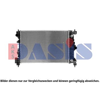 Radiator, engine cooling -- AKS DASIS, Core Dimensions: 580x400x27...