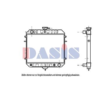 Kühler, Motorkühlung AKS DASIS 150140N für OPEL REKORD E (17_-19_, 11_, 14_, 16_…