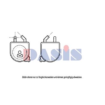 Ölkühler, Motoröl AKS DASIS 156090N für OPEL COMBO (71_) COMBO Kasten/Kombi …