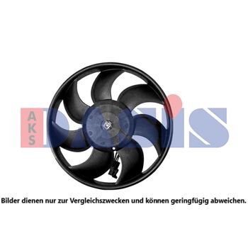 Lüfter, Motorkühlung AKS DASIS 158151N für OPEL CORSA B (S93…