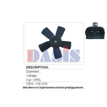 Lüfter, Motorkühlung AKS DASIS 158280N für OPEL ASTRA F CC (T92) ASTRA F (T92) …