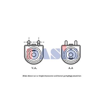 Ölkühler, Motoröl AKS DASIS 166004N für PEUGEOT 206 Schrägheck (2A/C) 307 (3A/C…