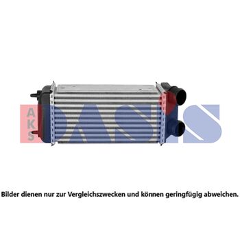 Ladeluftkühler AKS DASIS 167005N für PEUGEOT 206 Schrägheck (2A/C) 206 SW (2E/K…