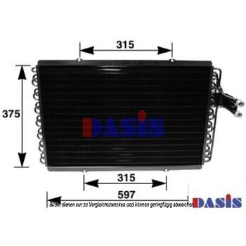 Condenser, air conditioning -- AKS DASIS, RENAULT, ESPACE II (J/S63_)...