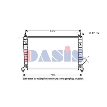 Kühler, Motorkühlung AKS DASIS 190002N für SAAB 9-5 (YS3E) 9-5 Kombi (YS3E…