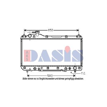 Radiator, engine cooling -- AKS DASIS, TOYOTA, RAV 4 I (SXA1_), ...