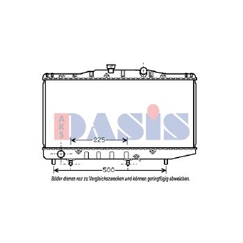Kühler, Motorkühlung AKS DASIS 210117N