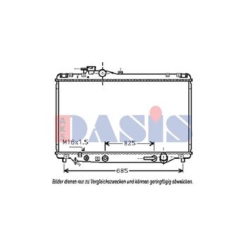 Kühler, Motorkühlung AKS DASIS 210136N für TOYOTA SUPRA (_A8_…
