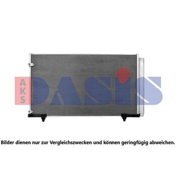 Condenser, air conditioning -- AKS DASIS, Length [mm]: 645...