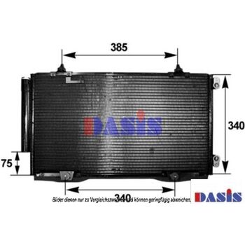 Kondensator, Klimaanlage AKS DASIS 212980N für TOYOTA AVENSIS (_T22_) AVENSIS …