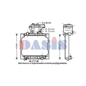Kühler, Motorkühlung AKS DASIS 260015N