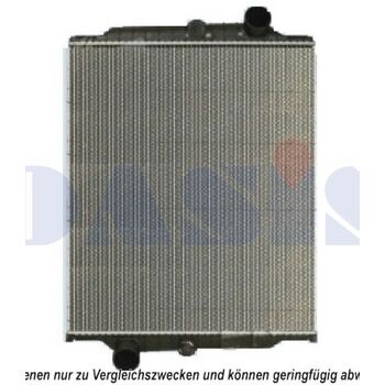 Radiator, engine cooling -- AKS DASIS, VOLVO, FL 6, Length [mm]: 654...