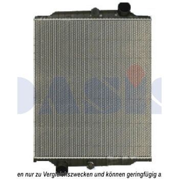 Radiator, engine cooling -- AKS DASIS, VOLVO, FL 6, Length [mm]: 815...