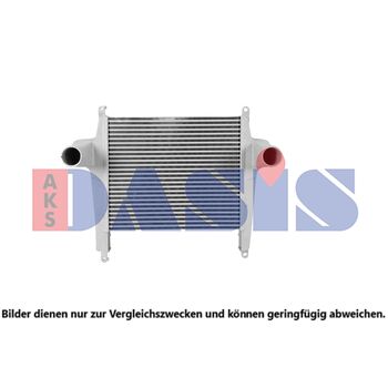 Intercooler, charger -- AKS DASIS, Core Dimensions: 610x562x63...