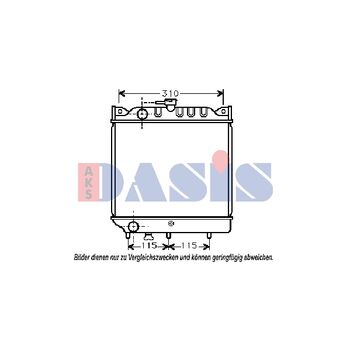 Kühler, Motorkühlung AKS DASIS 320010N für SUZUKI SWIFT I (AA…