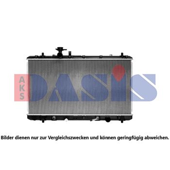 Radiator, engine cooling -- AKS DASIS, Core Dimensions: 375x710x28