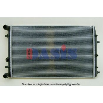 Radiator, engine cooling -- AKS DASIS, VW, POLO (9N_), Length [mm]: 630...