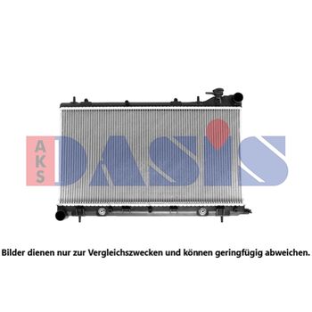Radiator, engine cooling -- AKS DASIS, Length [mm]: 360, Width [mm]: 685...