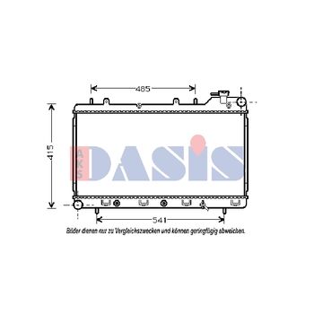 Radiator, engine cooling -- AKS DASIS, SUBARU, IMPREZA Estate (GF), ...