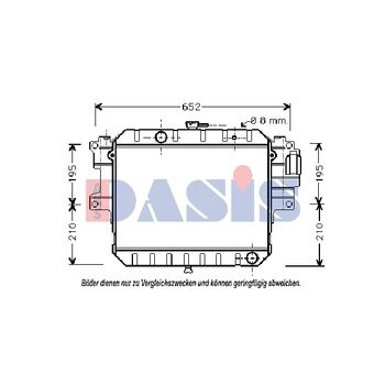 Kühler, Motorkühlung AKS DASIS 360390N für DAIHATSU FEROZA Soft Top (F300) …