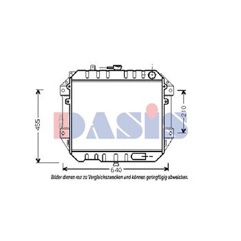 Kühler, Motorkühlung AKS DASIS 360440N für DAIHATSU ROCKY Soft Top (F7, F8) …